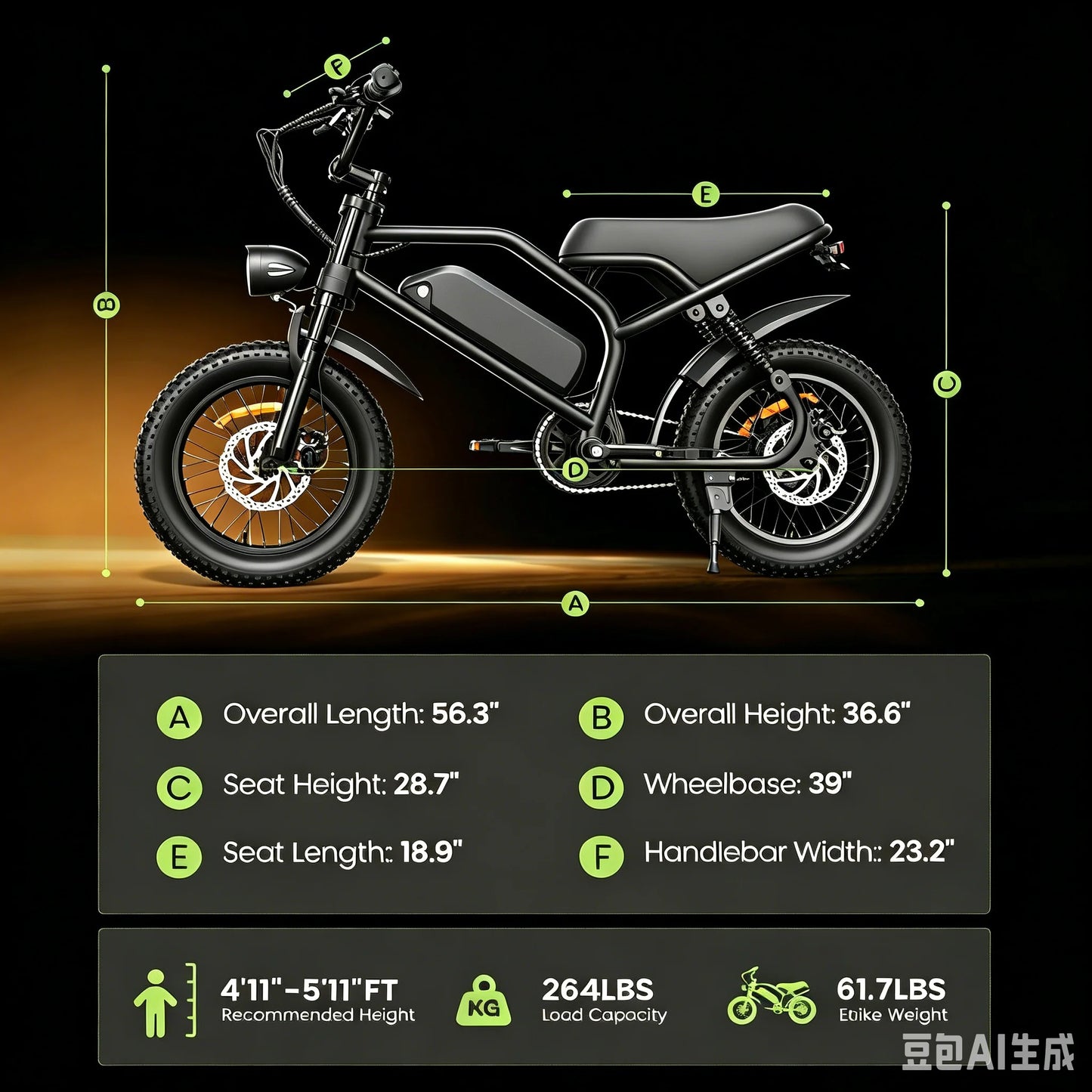 EILLEO SPACEWALK Electric Fat Tire All Terrain Ebike for Adults