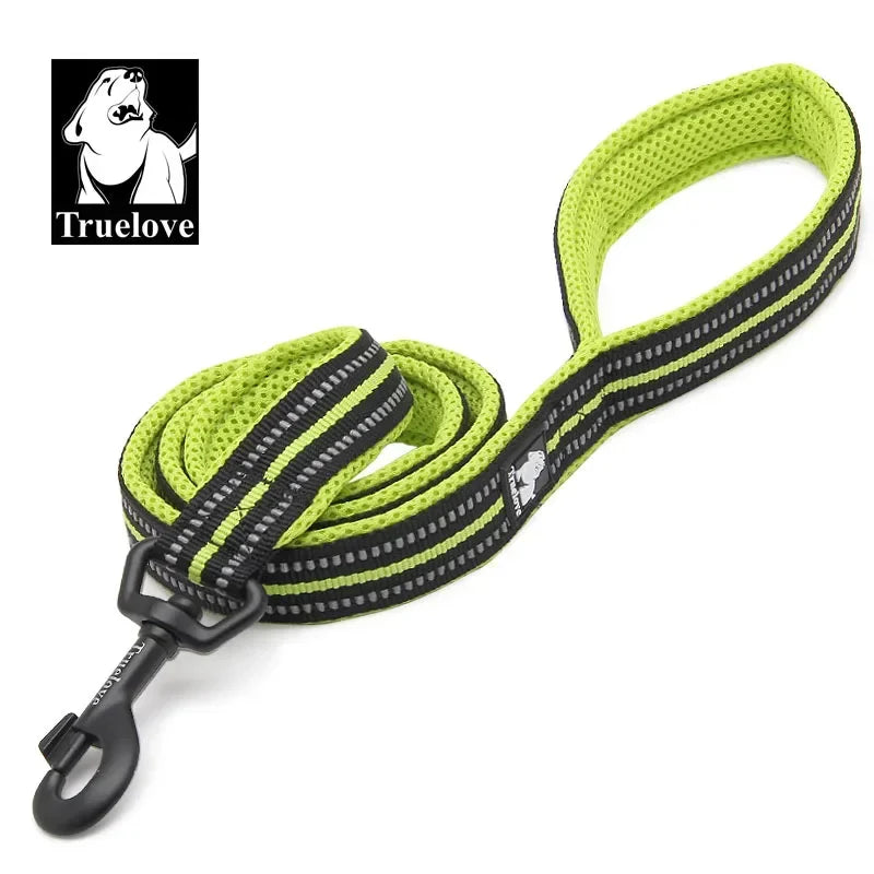 TRUELOVE Reflective Nylon Mesh Padded Pet Leash For Dogs And Cats
