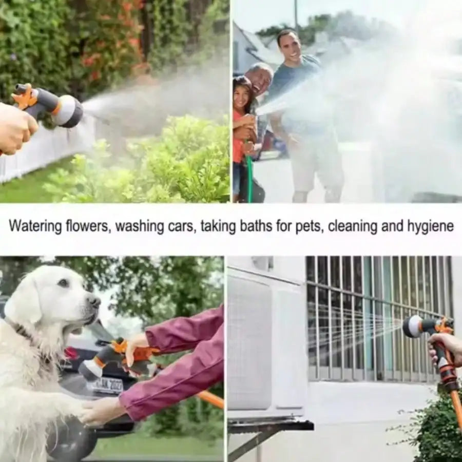 Expandable Magic Hose Seven Spraying Functions Garden Watering Tool