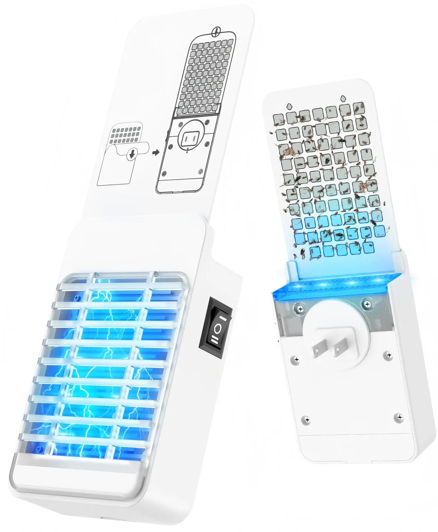 Solar Bug Zapper Outdoor 4200V 3 In 1 Mosquito Zapper