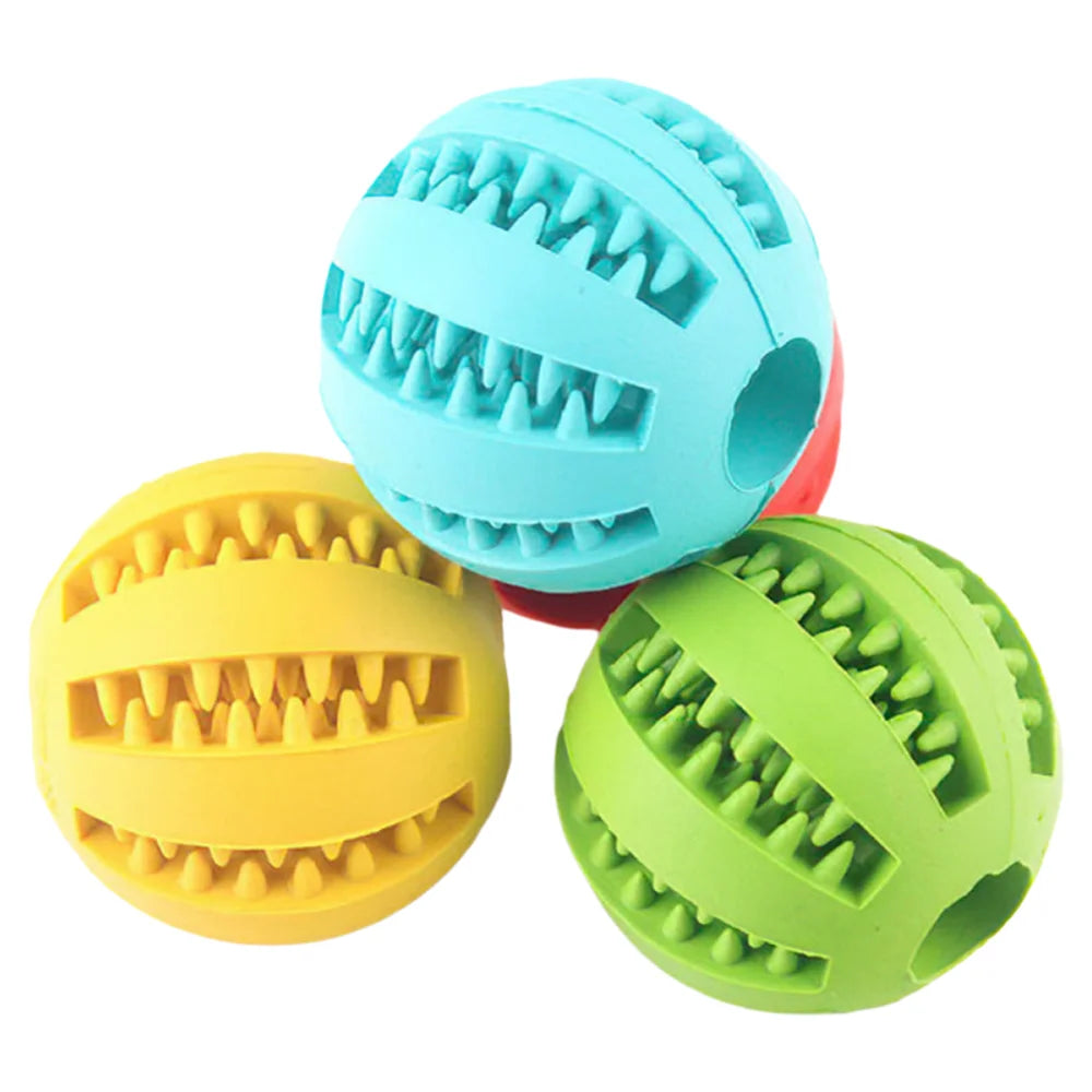 Rubber Dog Teething Puzzle Balls For Training And Anti Boredom Chew Toys