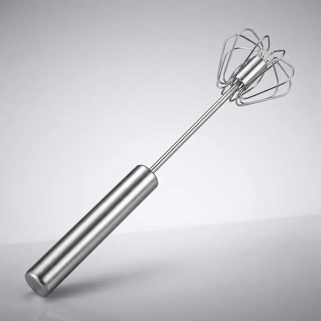 Stainless Steel Whisk Manual and Semi Automatic Egg Blender Cordless