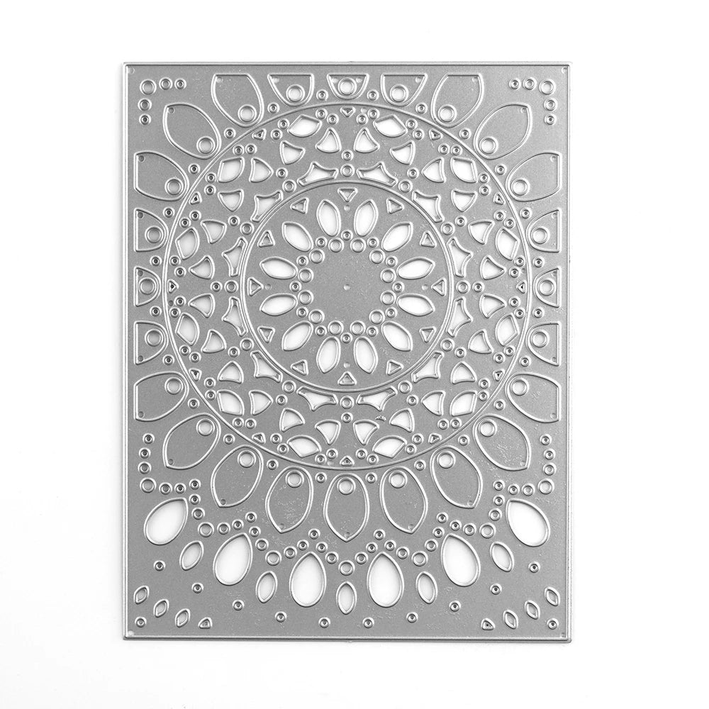 Irregular Rectangular Background Metal Cutting Dies For Card Making Scrapbooking