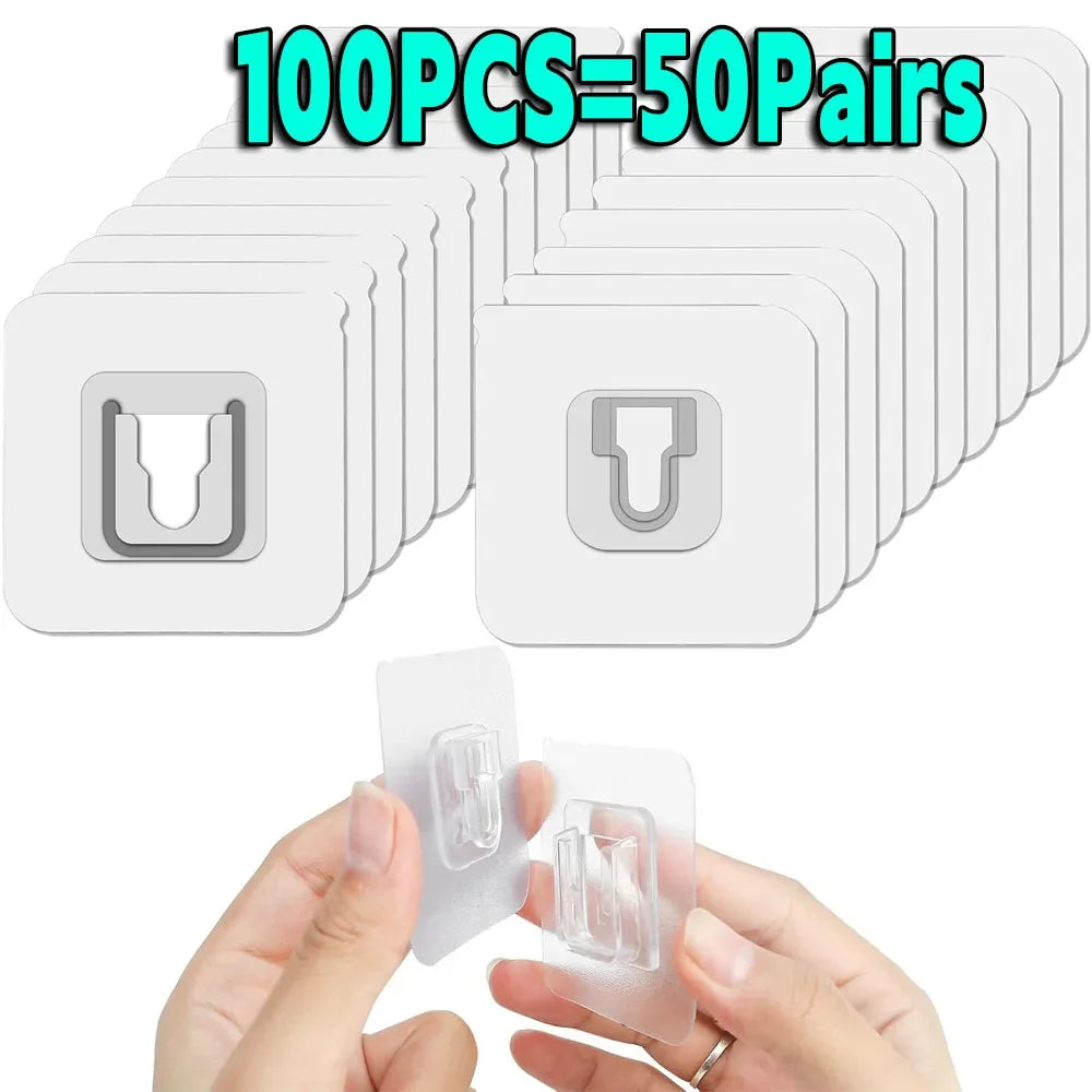Double Sided Adhesive Wall Hooks Suction Cup Kitchen