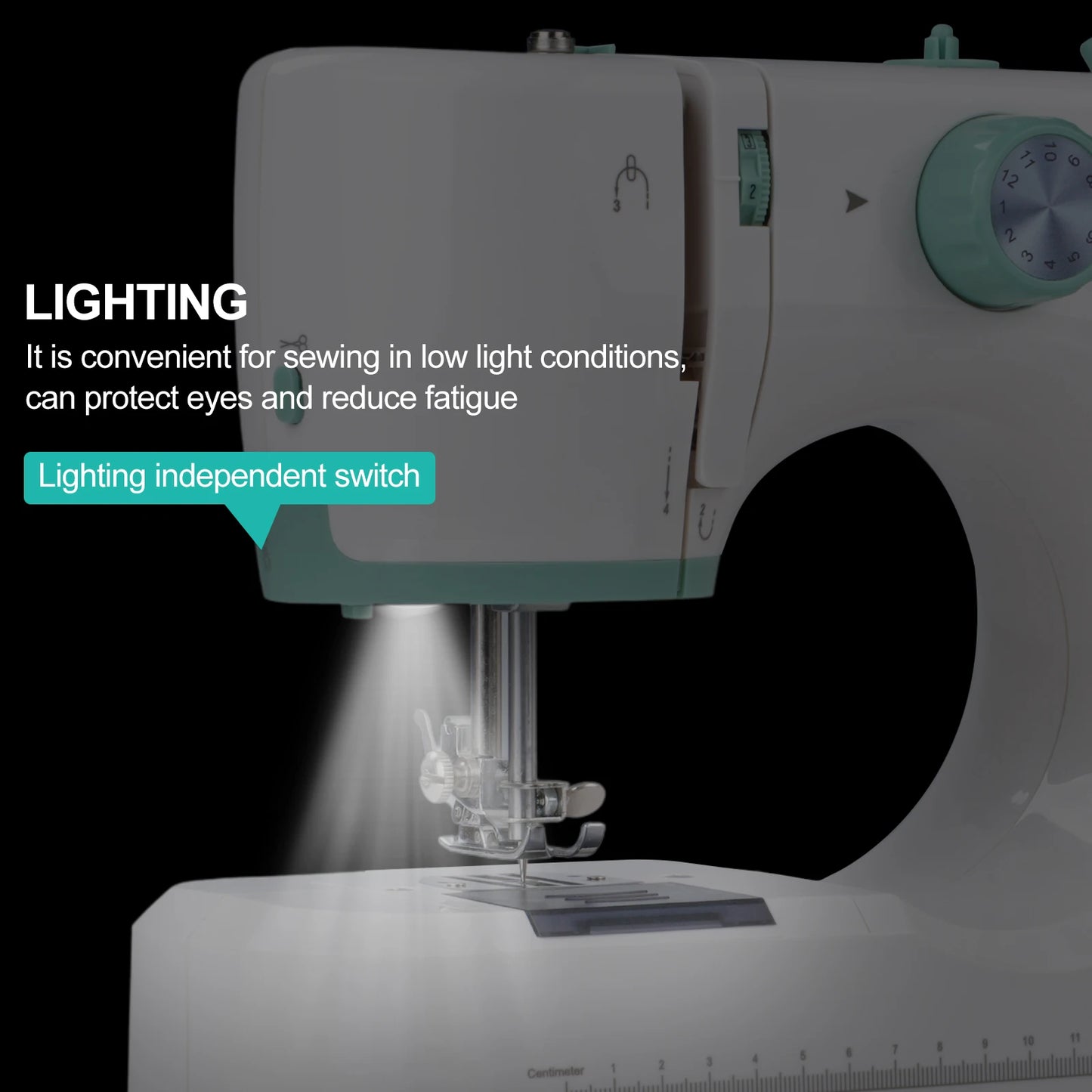 LetCartMaker 12 Stitches Mini Sewing Machine With Foot Pedal Gift