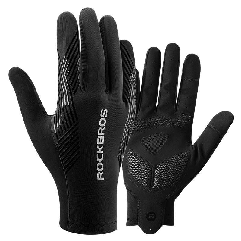 ROCKBROS Summer Cycling Gloves Breathable Non Slip Touchscreen Full Finger