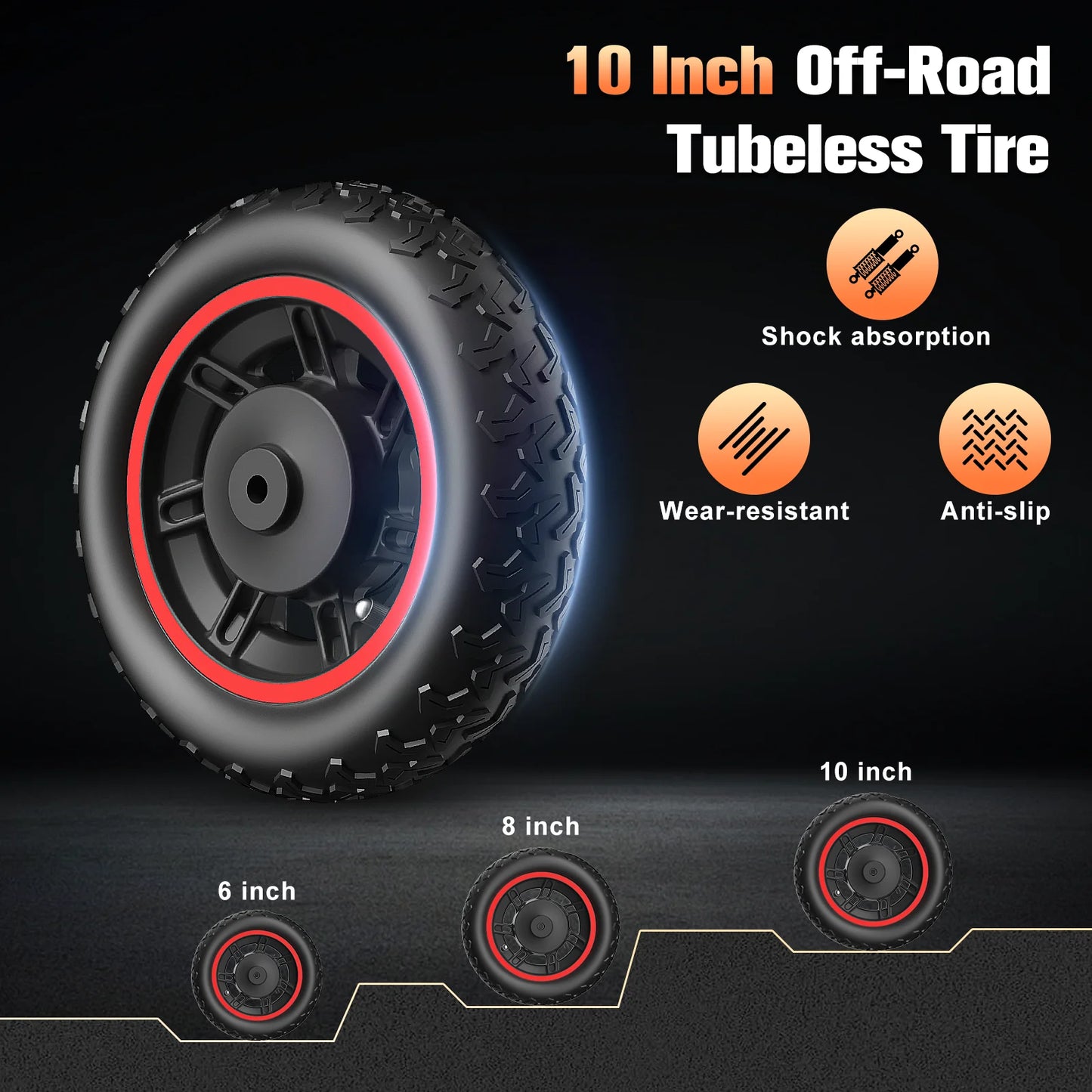 Electric Foldable Scooter 30 MPH Dual Motor 1200W Peak Range