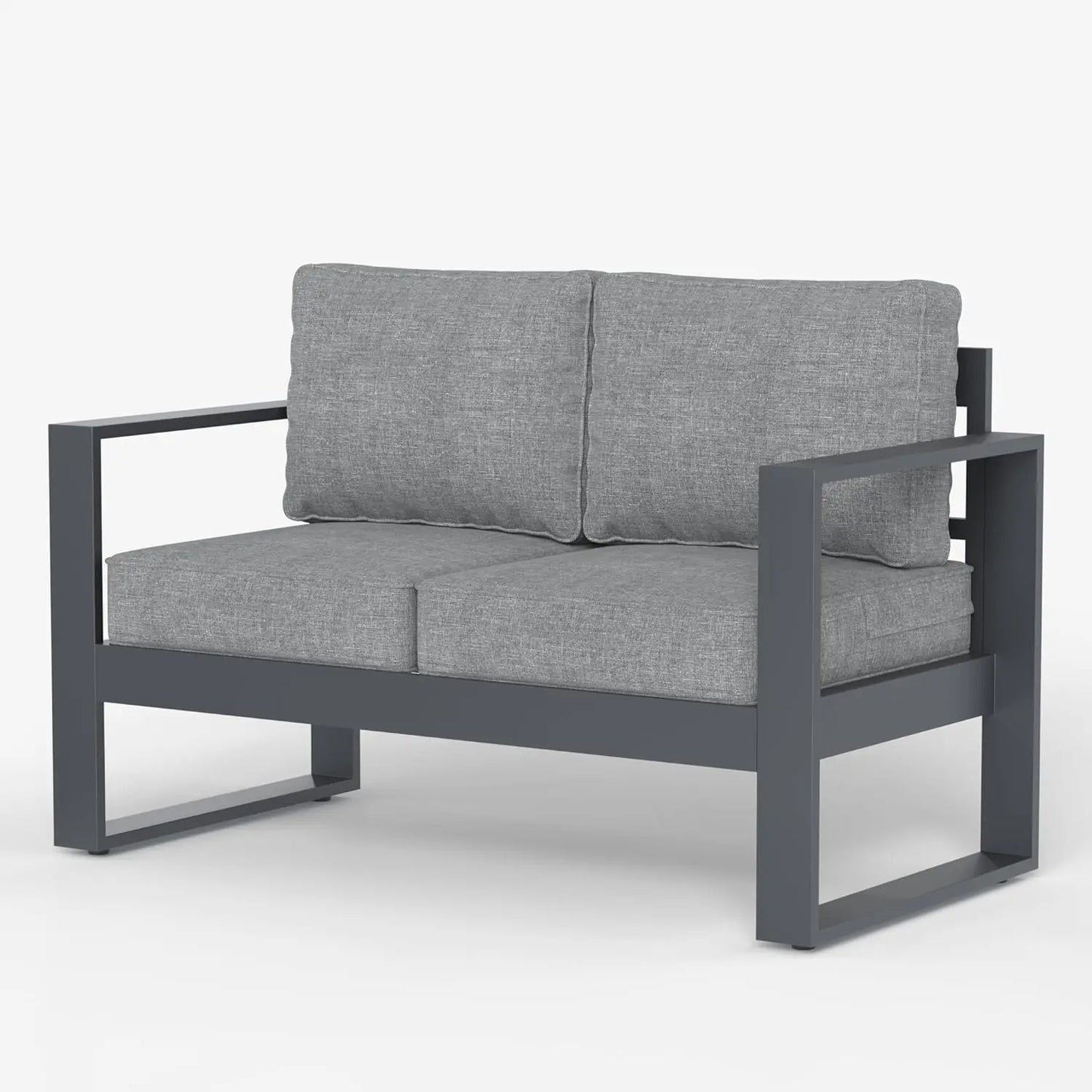 Outdoor Aluminum Patio Armchairs With Washable Cushions