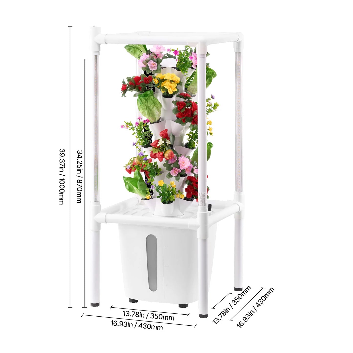 Hydroponic Tower Garden With Six Tiers Pods System