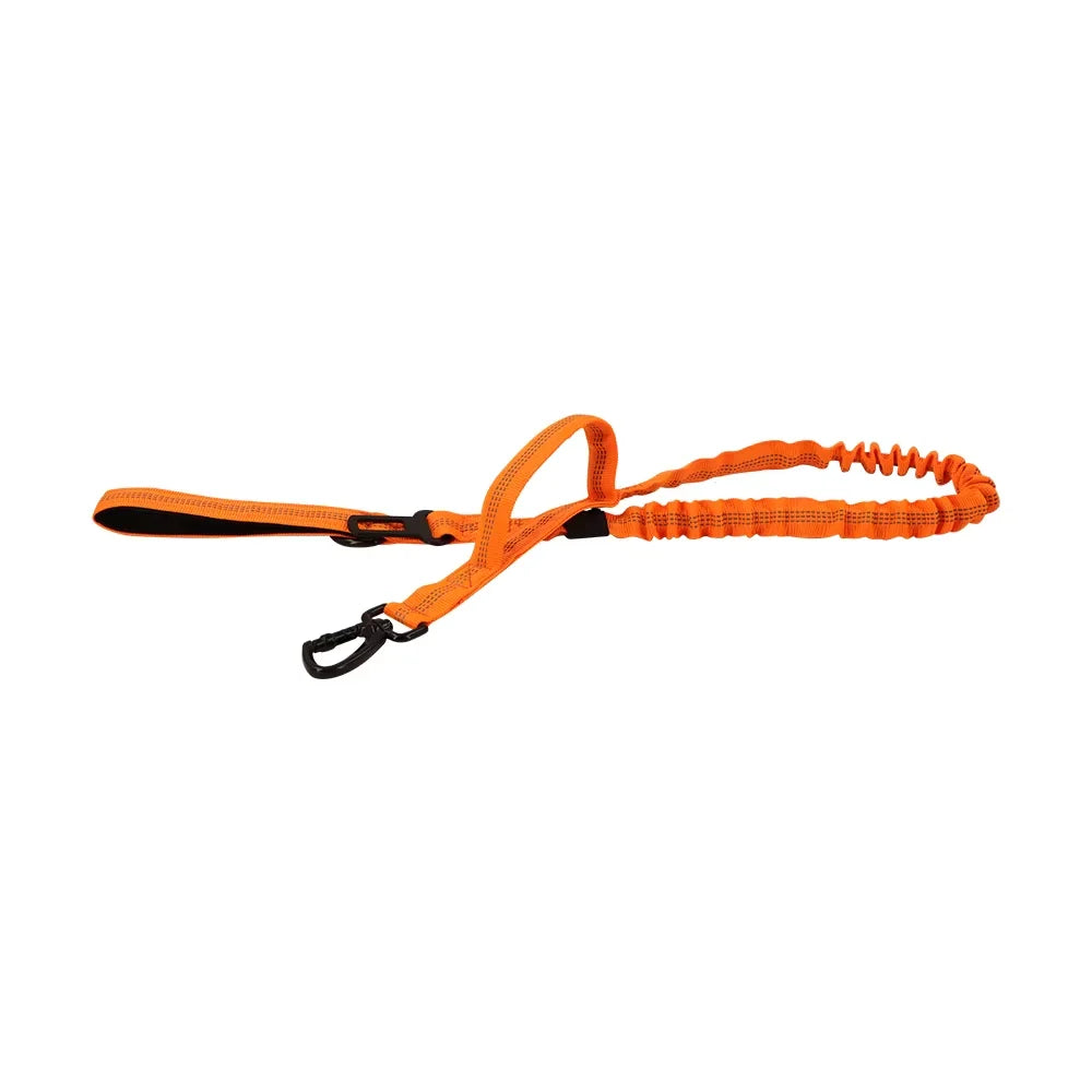 Tactical Dog Leash Adjustable Elastic Rope With Dual Control Handles