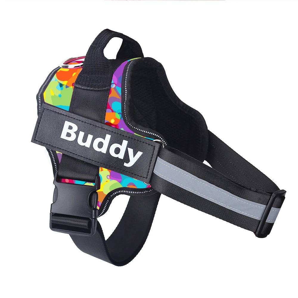Bolux Personalized No Pull Reflective Dog Harness Vest All Sizes