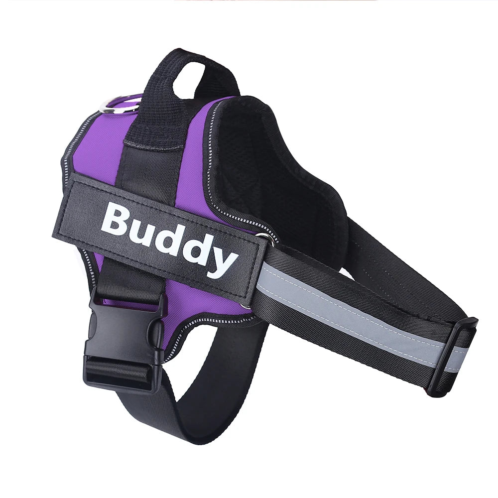 Bolux Personalized No Pull Reflective Dog Harness Vest All Sizes