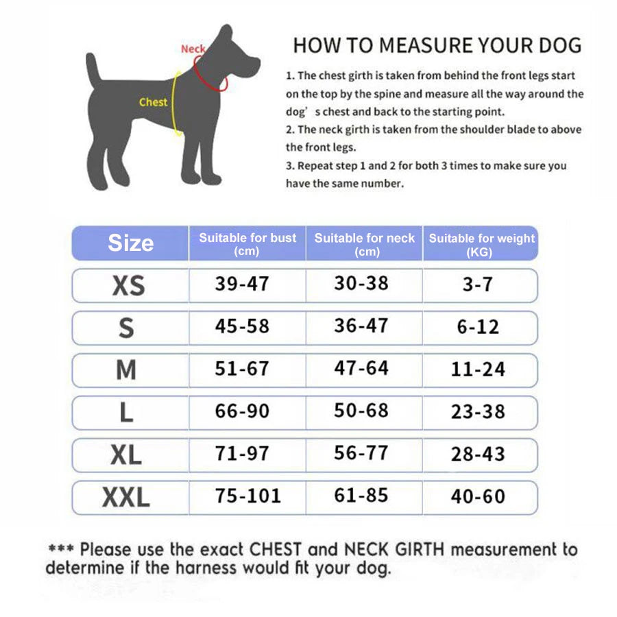 Bolux Personalized No Pull Reflective Dog Harness Vest All Sizes