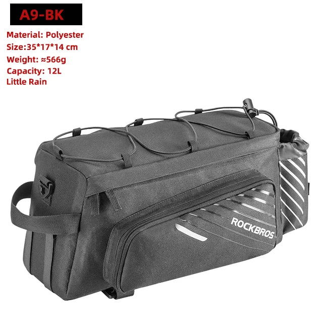 ROCKBROS 3 In 1 Bicycle Pannier Rack Bag Waterproof 35L