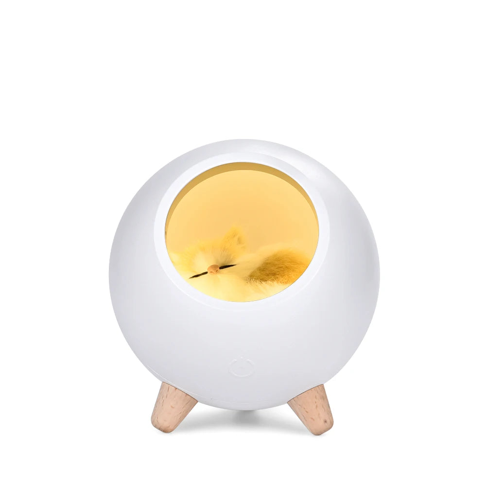 Brelong USB Cat House Touch Dimming LED Night Light