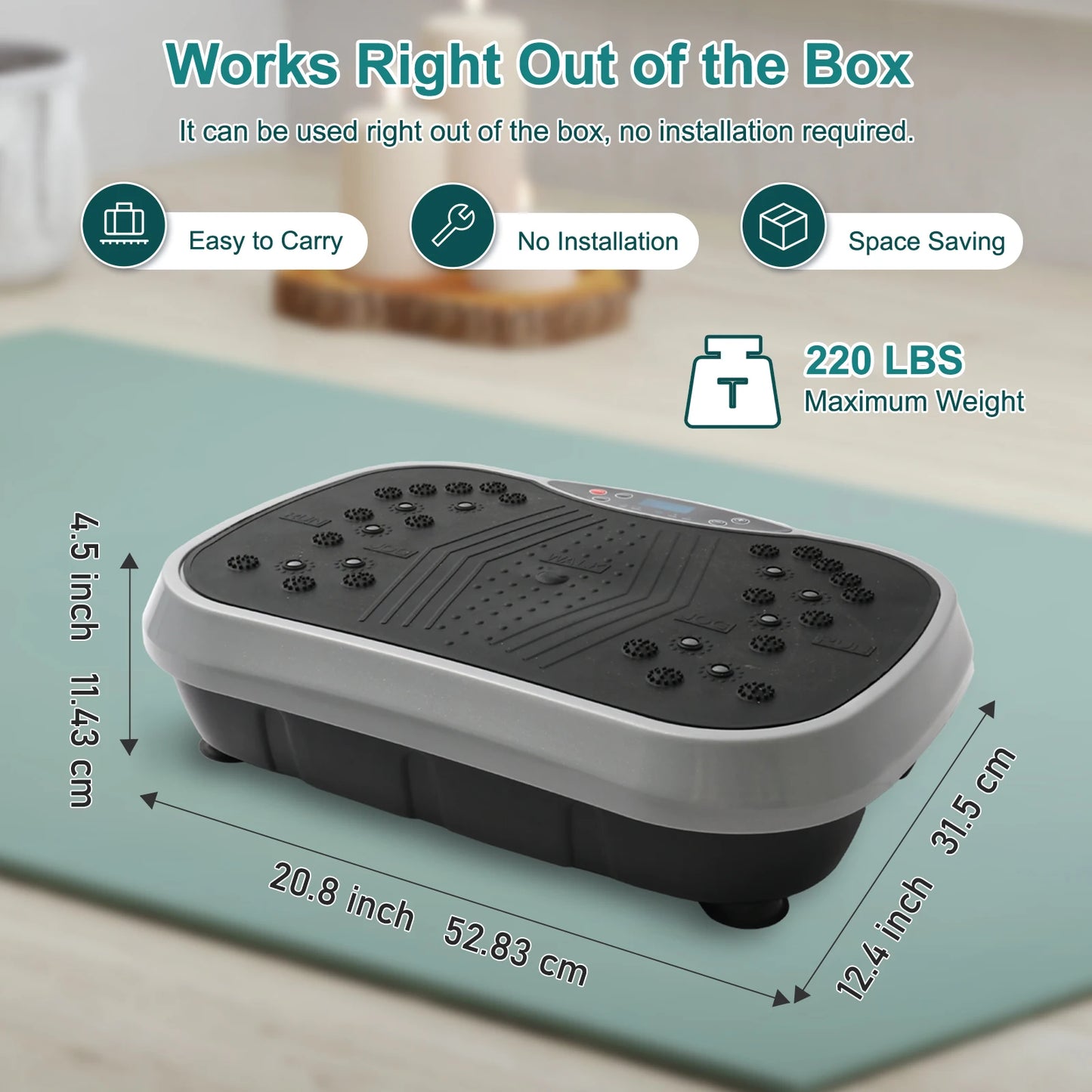 Vibration Plate Exercise Machine For Home Full Body Workout