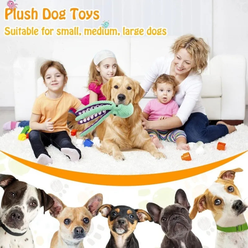Ultra Soft Plush Squeaky Dog Toy For All Breeds Training Reward Gift