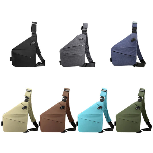 Mens Travel Chest Bag Crossbody Sling Anti Theft Large Capacity