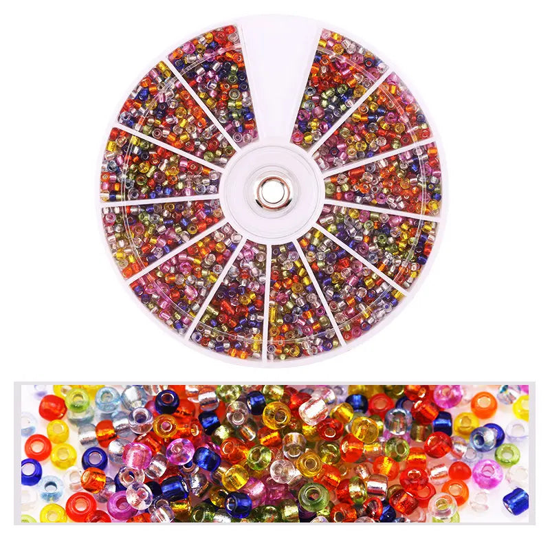 Glass Seed Beads Set 2000 Pieces For Jewelry Making DIY