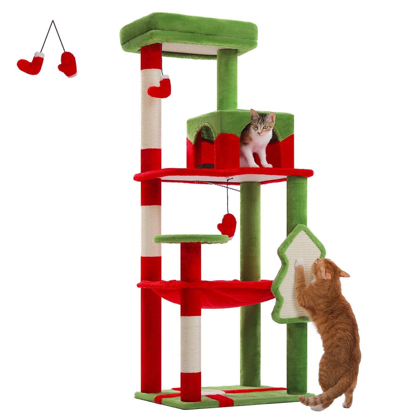 PAWZ Road Cat Tree Indoor 5 Level Tower Sisal Posts