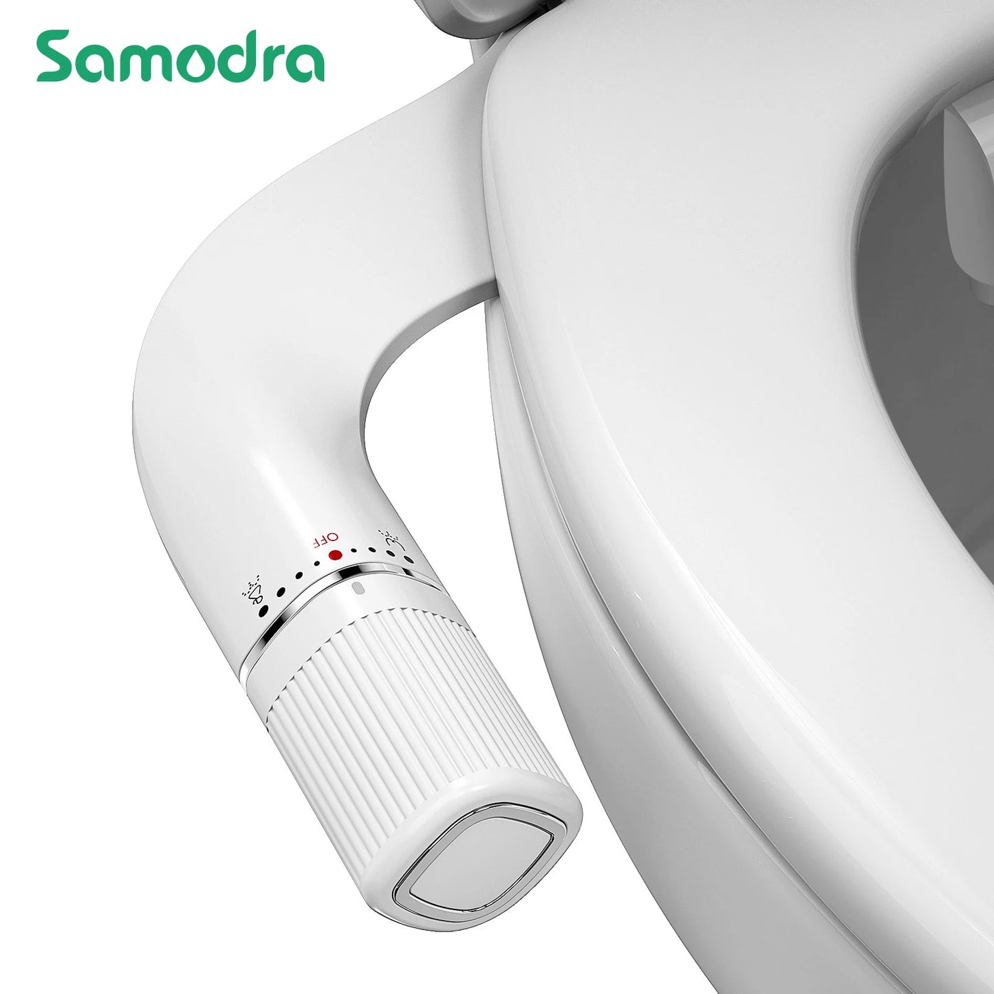 SAMODRA Dual Nozzle Bidet Attachment Adjustable Water Pressure