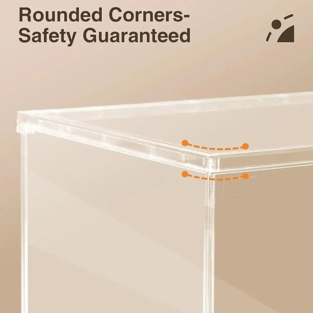 Rolife Clear Acrylic Display Box for Miniatures and Collectibles