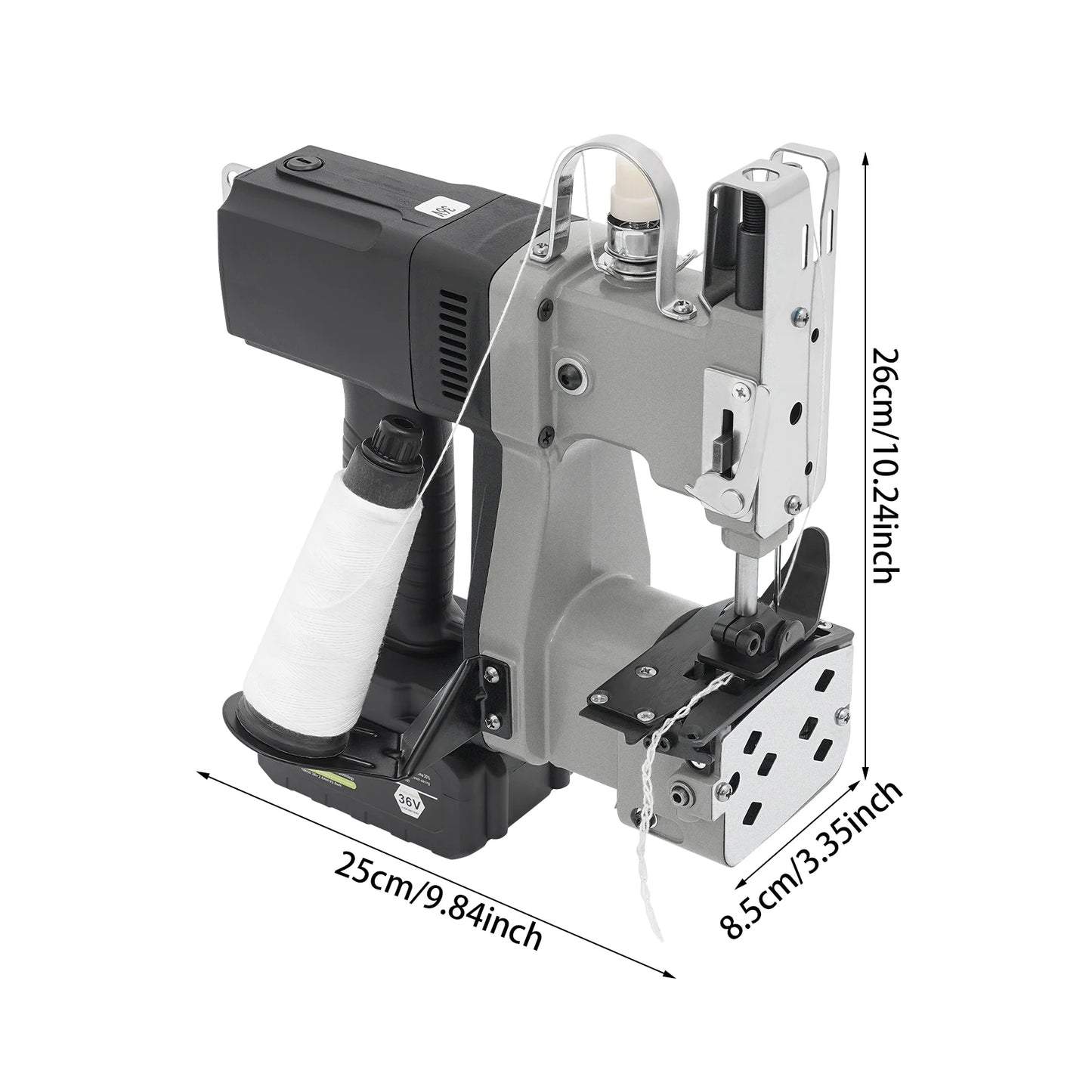 Portable 190W Handheld Bag Sewing Machine High Speed 18000 RPM