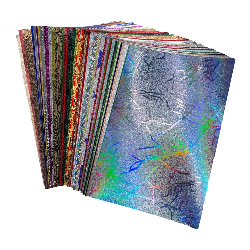 LISM Glitter Paper Assorted Holographic Cardstock For Crafts
