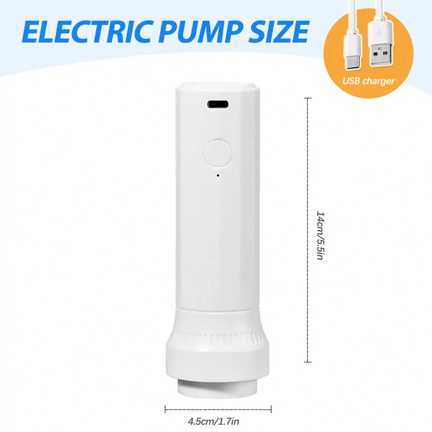 Vacuum Storage Bags With Electric Pump USB Rechargeable 1500mAh