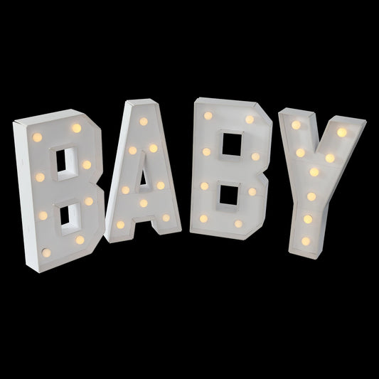 Light Up Letters LED Decorations For Baby Birthdays And Showers
