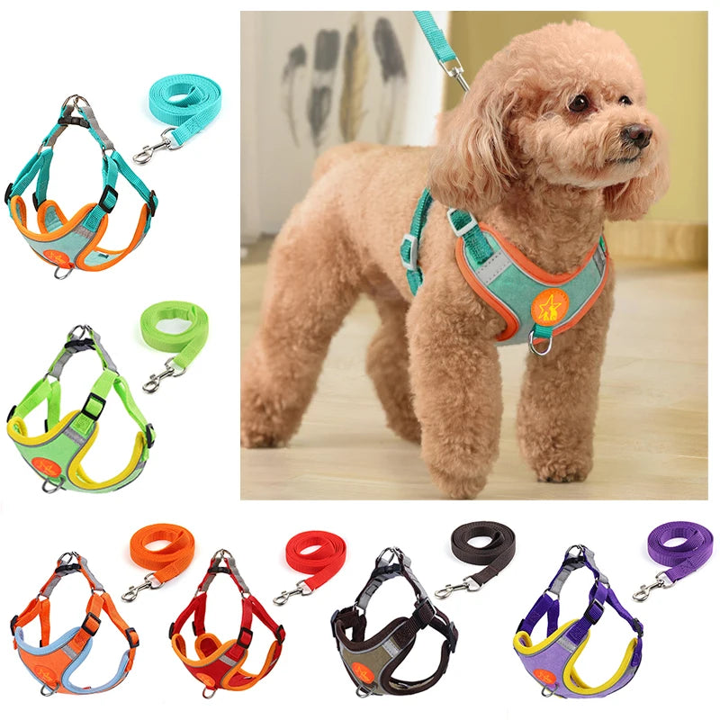 Dog Harness Vest Reflective Mesh Breathable for Small Medium Dogs