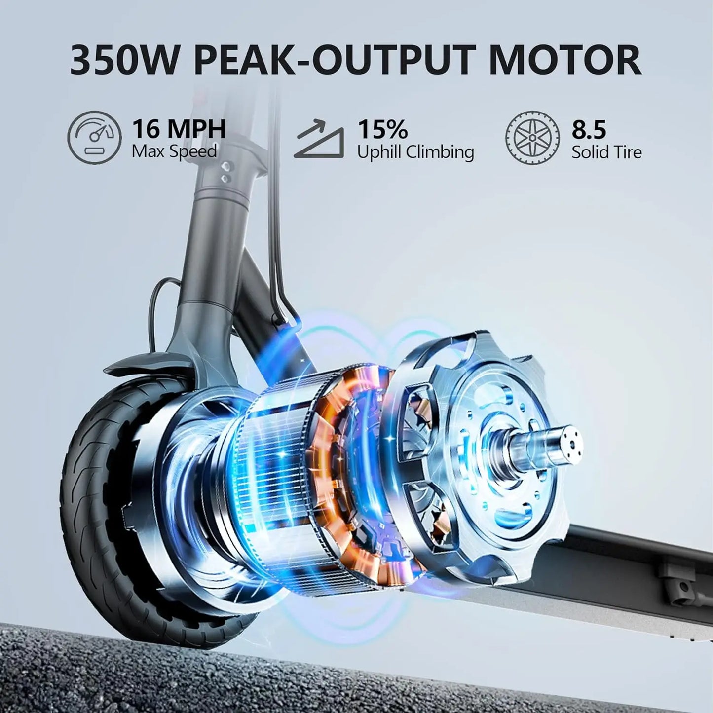 Ladped LP60 Electric Scooter 350W 19Mph Foldable 16 Mile Range
