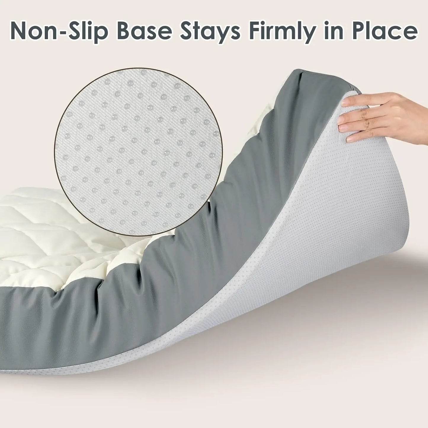 Orthopedic Memory Foam Dog Bed With Waterproof Faux Leather And Non Slip Base