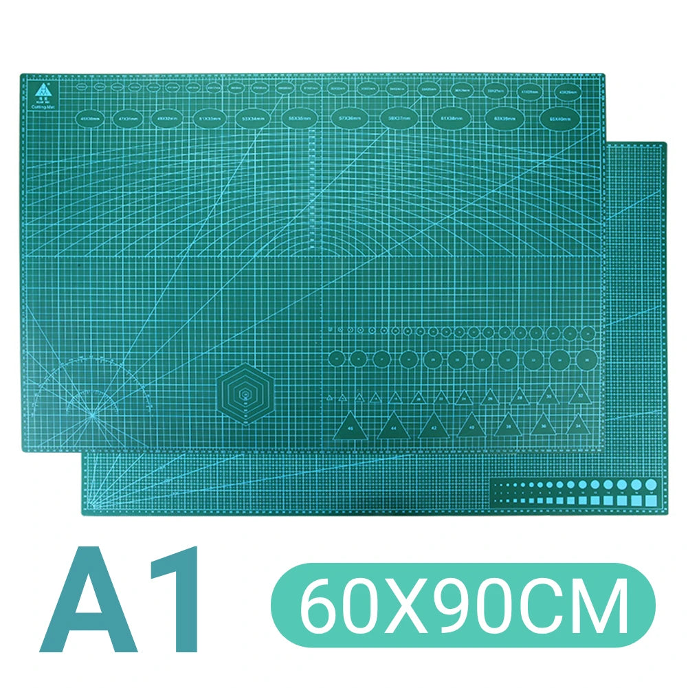 PVC Cutting Mat Double Sided Self Healing Gridded Cutting Pad