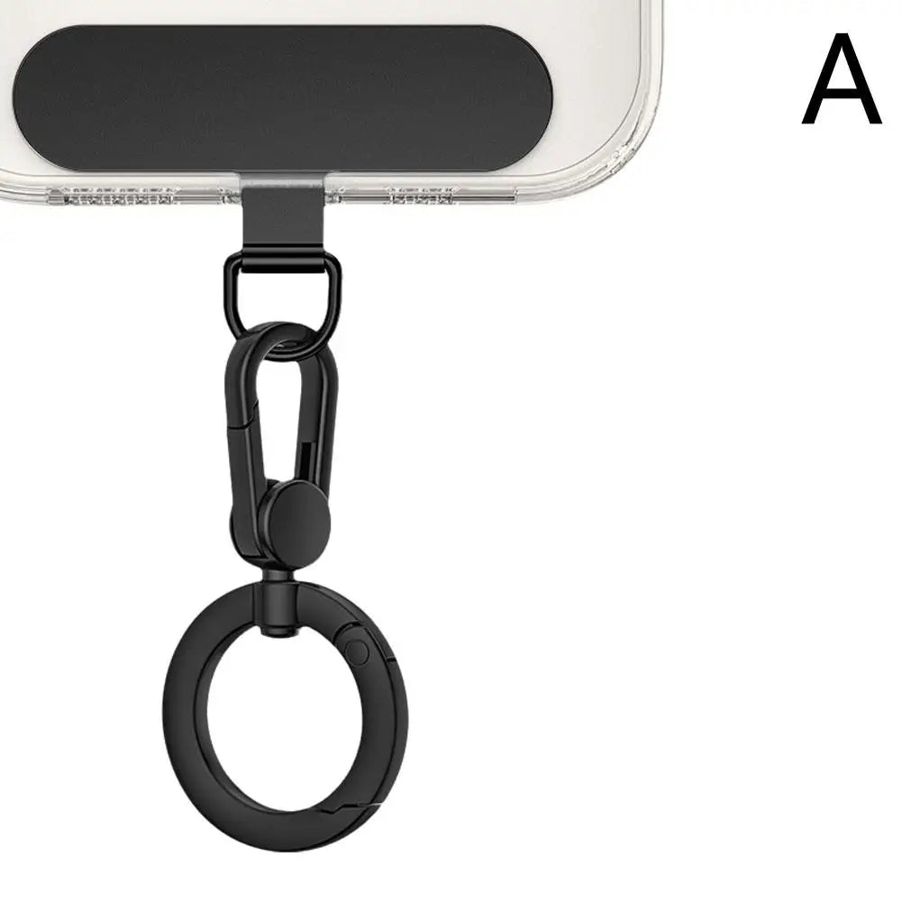Metal Phone Lanyard With Rotatable Buckle And Steel Clip