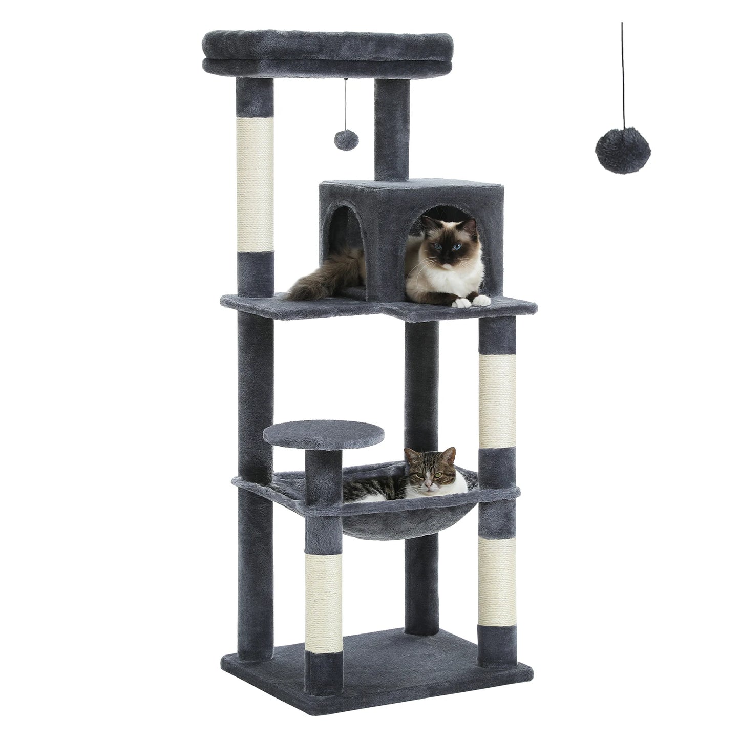 PAWZ Road Cat Tree Indoor 5 Level Tower Sisal Posts