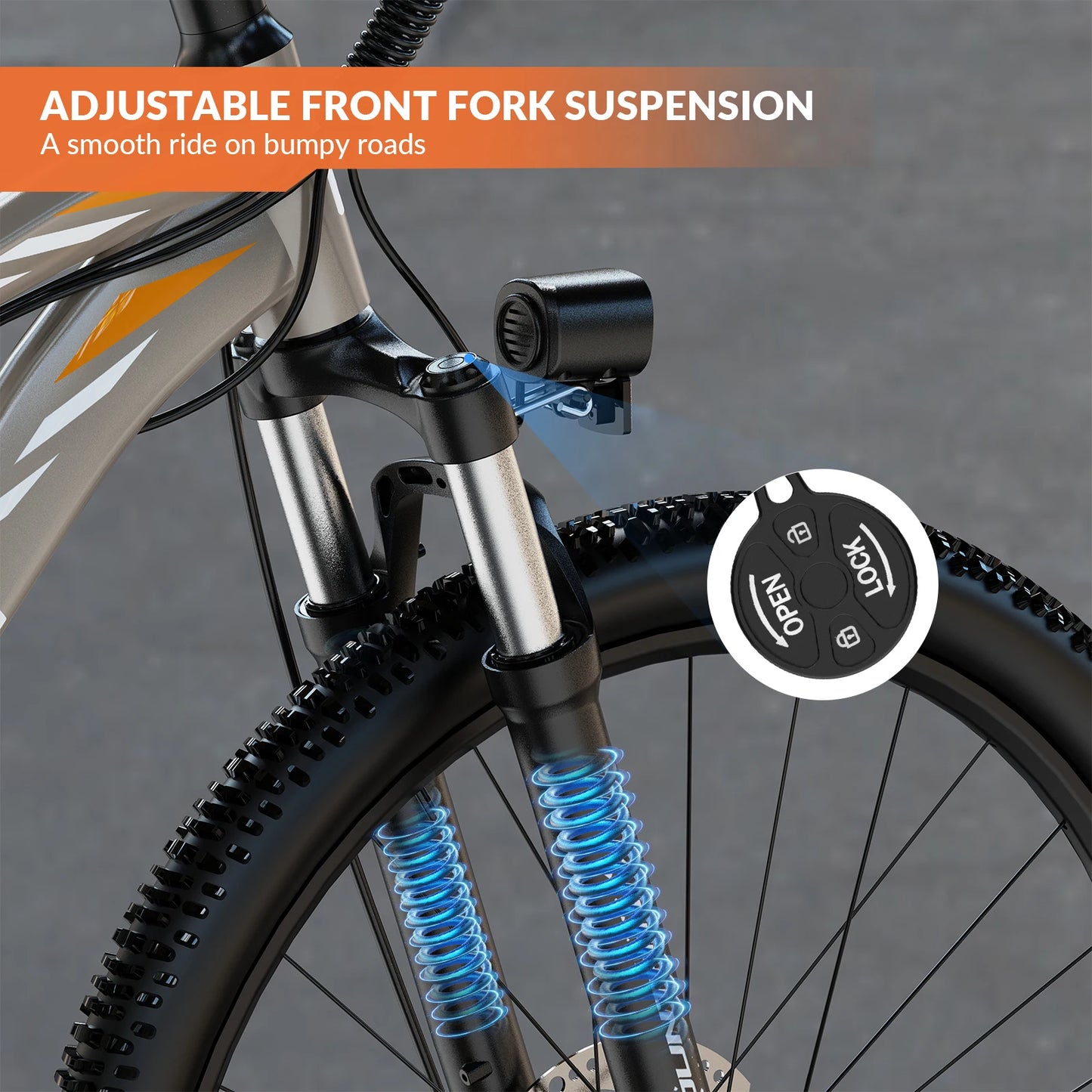 5TH WHEEL AB17 Electric Bike With 700W Motor Front Suspension
