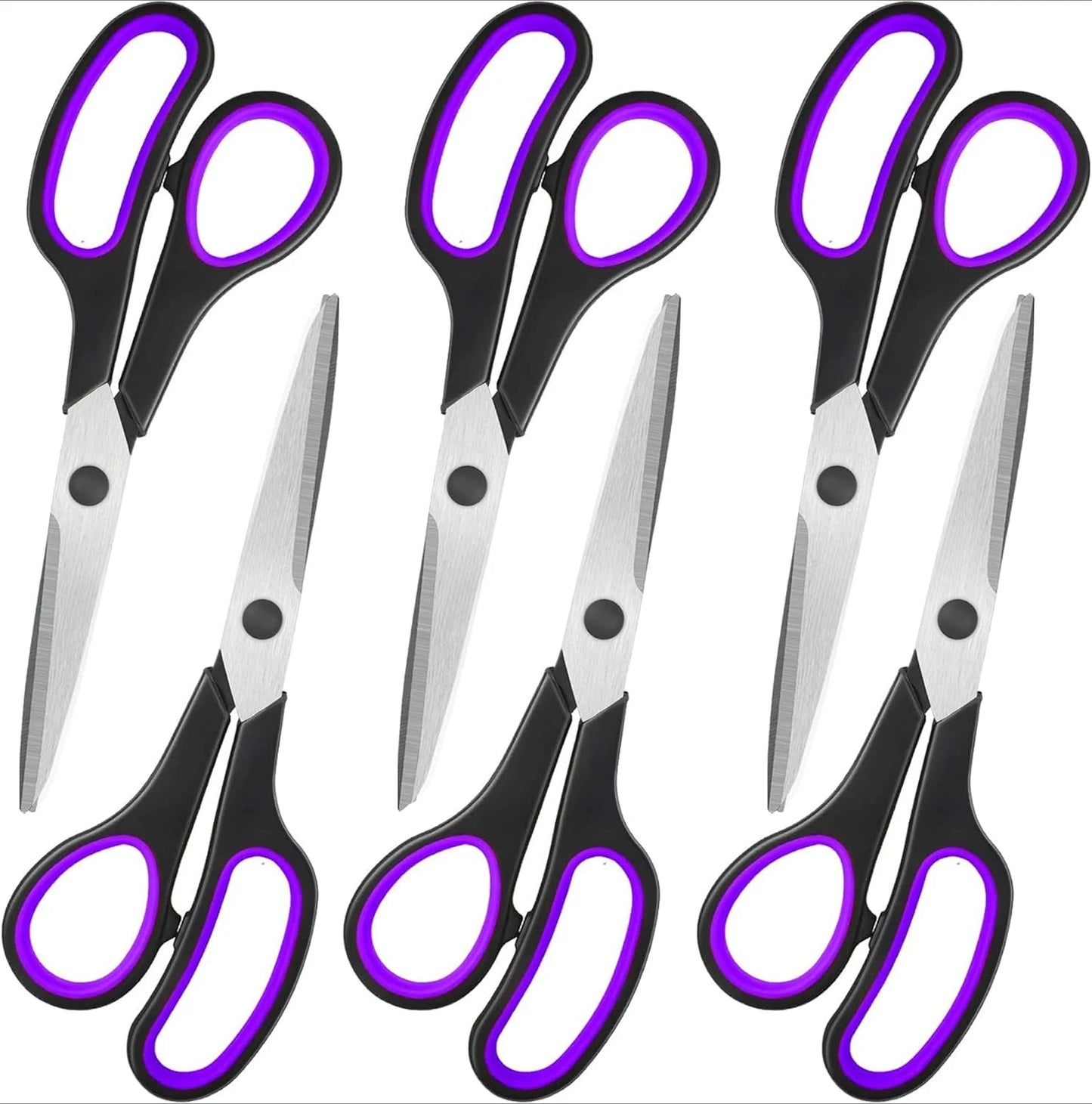 All Purpose Comfort Grip Scissors For Office School Craft Fabric