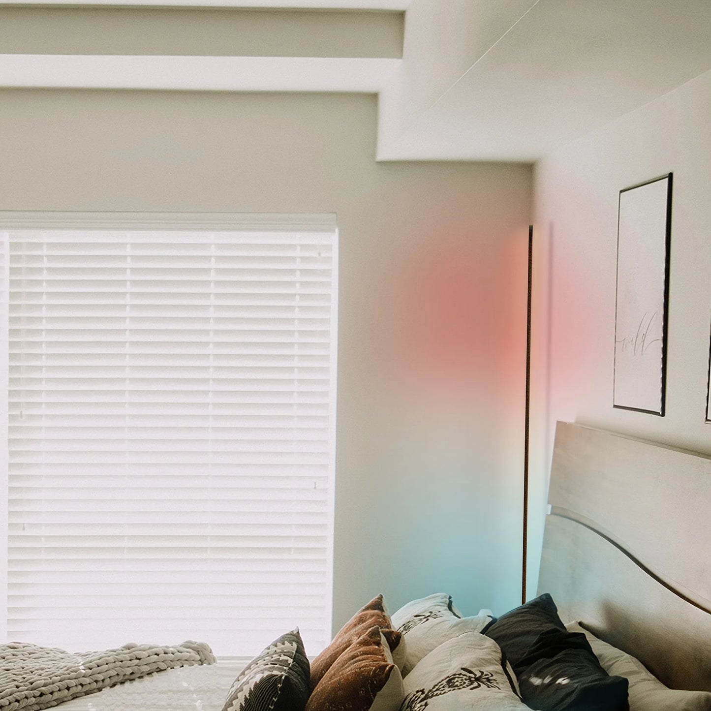 Corner Floor Lamp RGB LED For Living Room Game Room