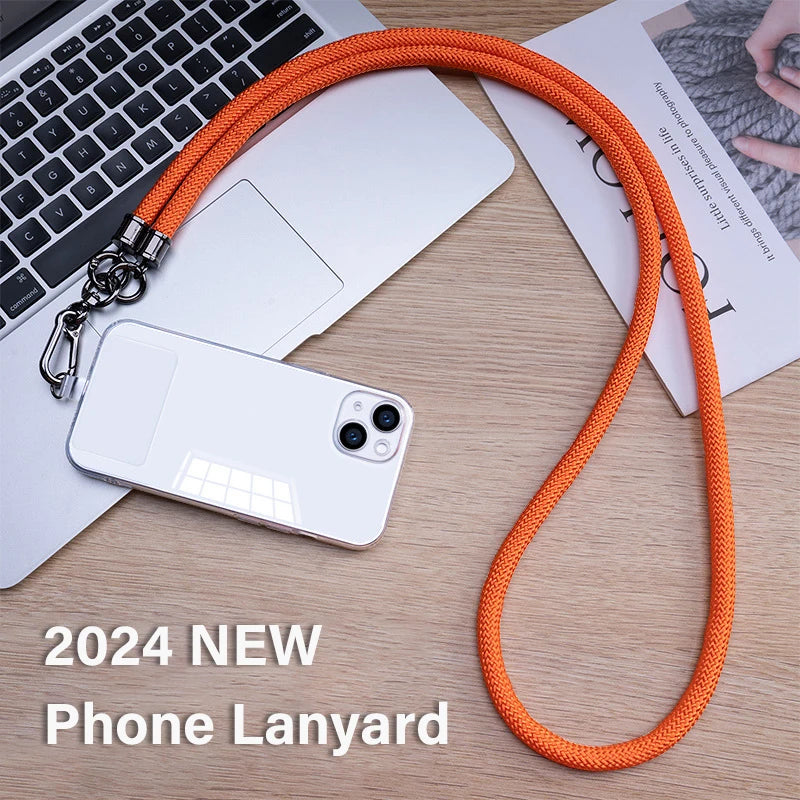Fashion Phone Necklace Lanyard With Hook Card Holder For iPhone