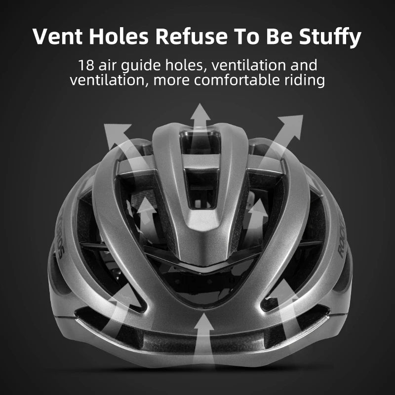 ROCKBROS Ultralight Bike Helmet Breathable Shockproof for Road Cycling
