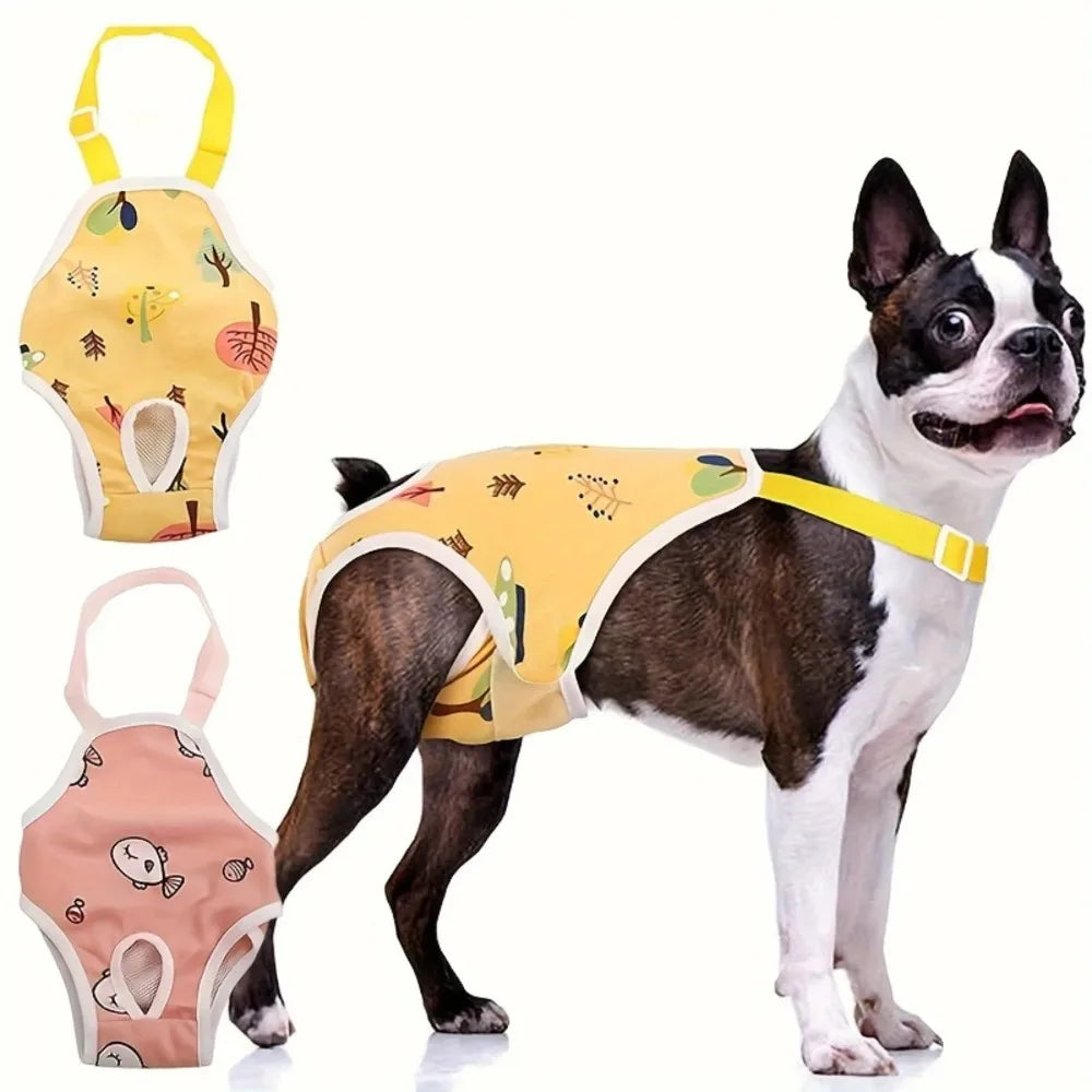 Reusable Female Dog Diapers With Buckle Adjustable Breathable Mesh Incontinence