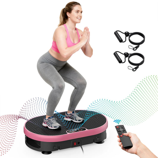 Vibration Plate Whole Body Exercise Machine 120 Levels Remote Control Home Gym