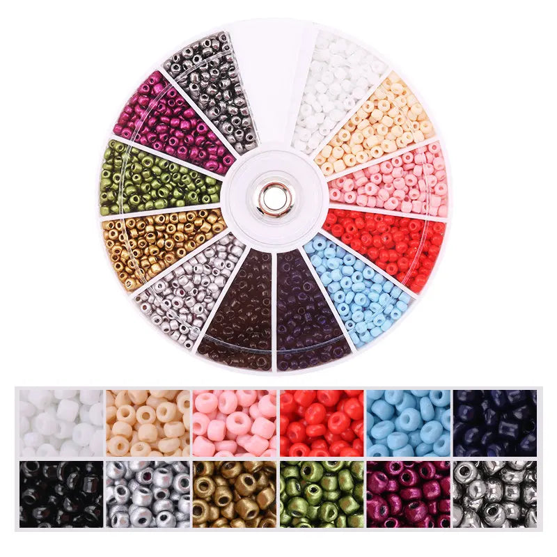 Glass Seed Beads Set 2000 Pieces For Jewelry Making DIY