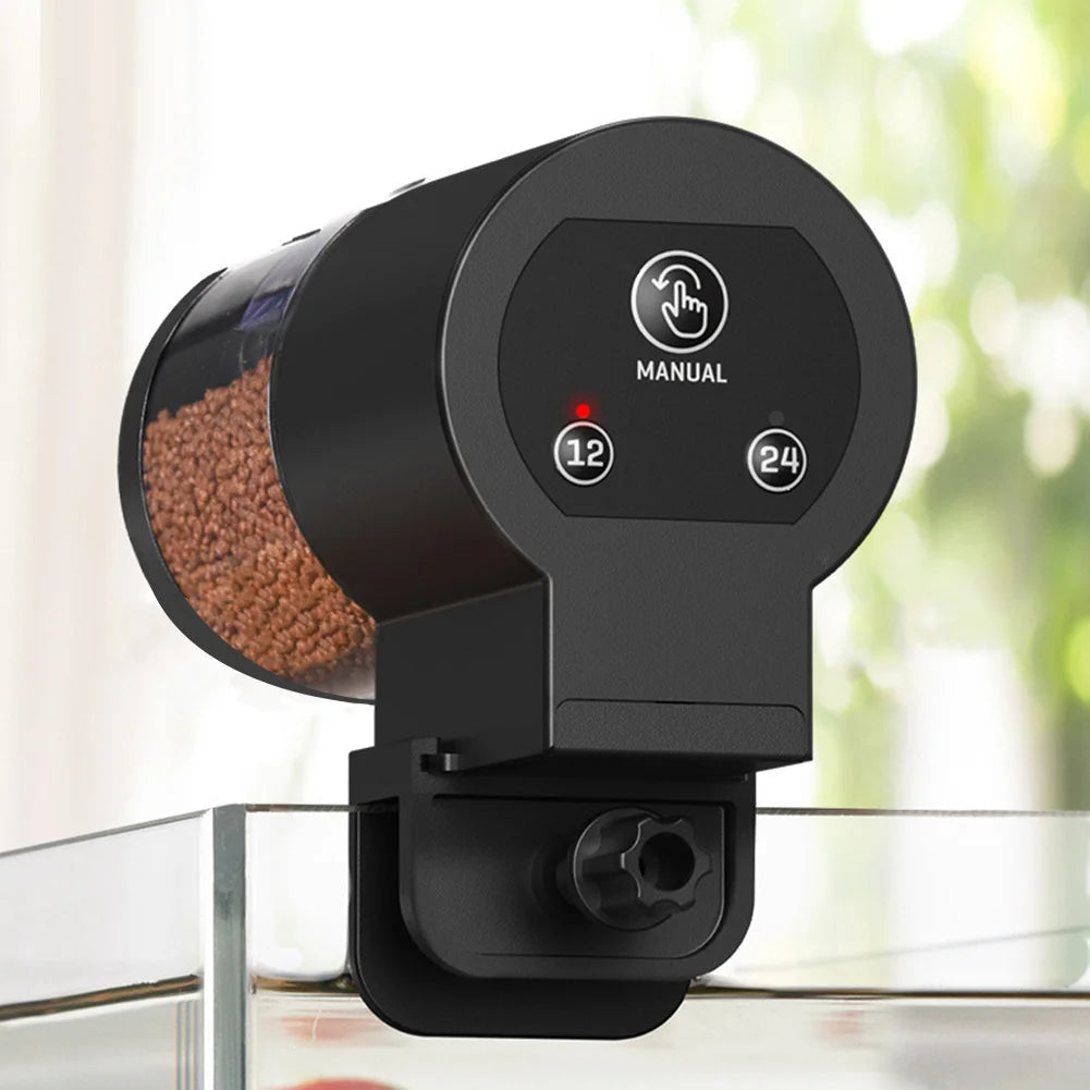 Automatic Intelligent Control Fish Feeder For Aquarium Tanks And Ponds