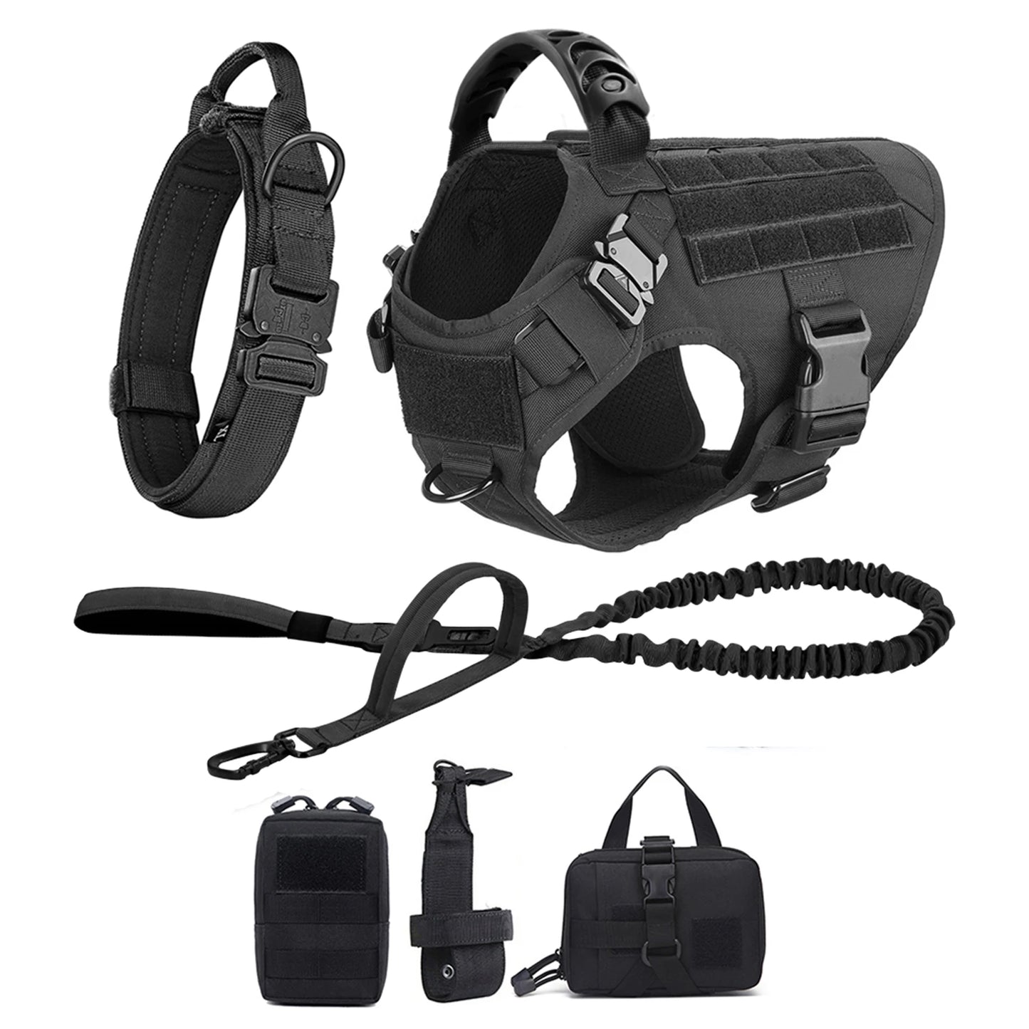 Nylon Dog Harness And Leash Set For Large Dogs Training Walking Vest