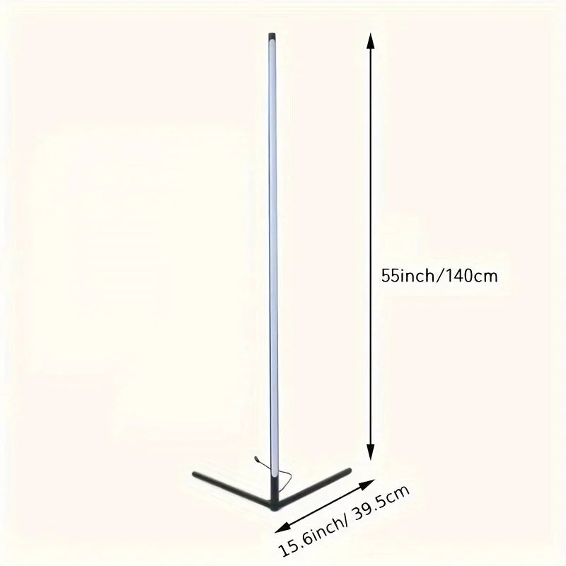 Corner Floor Lamp RGB LED For Living Room Game Room