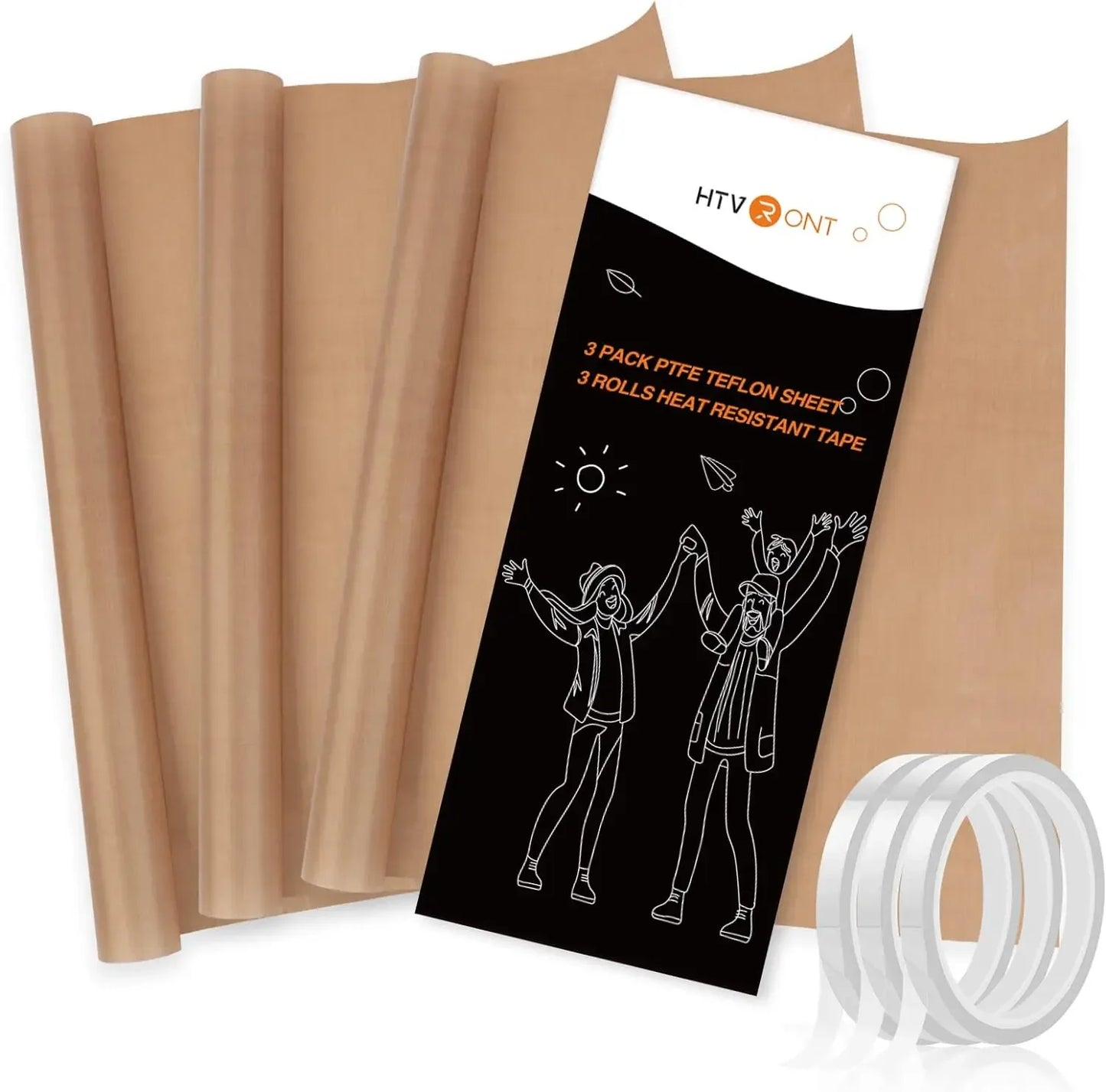 3 Piece Reusable Heat Resistant Baking Mats Set Nonstick Pads