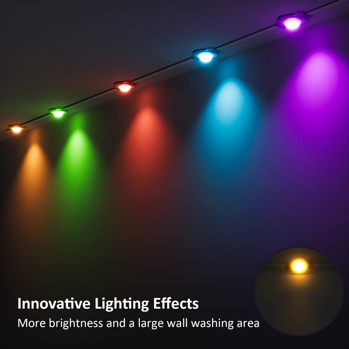 Aiopp Outdoor RGBIC LED Strip Lights With 72 Scene Modes