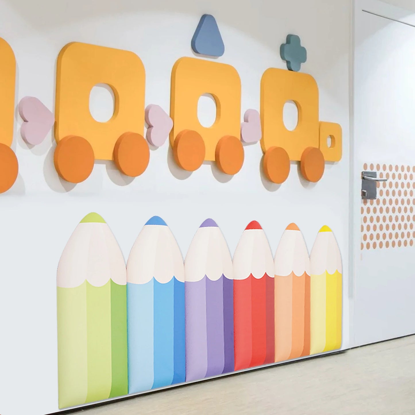 Pencil Wall Stickers Anti Collision Padding For Kids Rooms